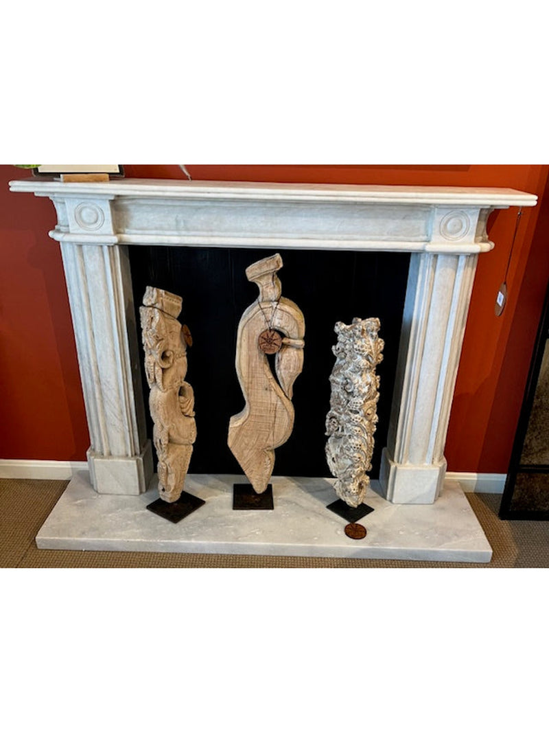 White Marble Fireplace