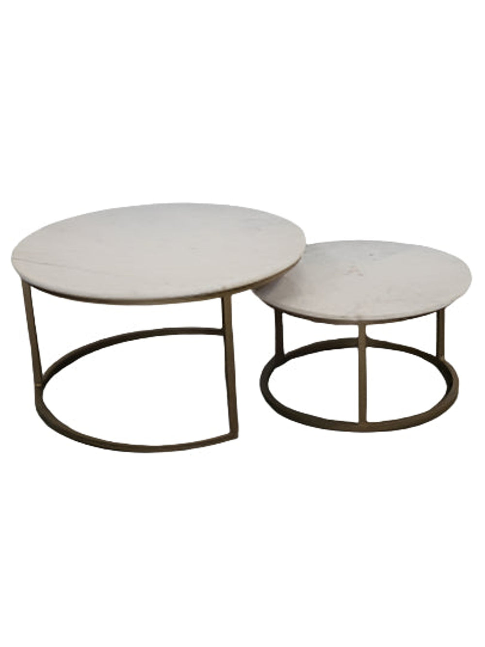 Nesting White Marble Coffee Table