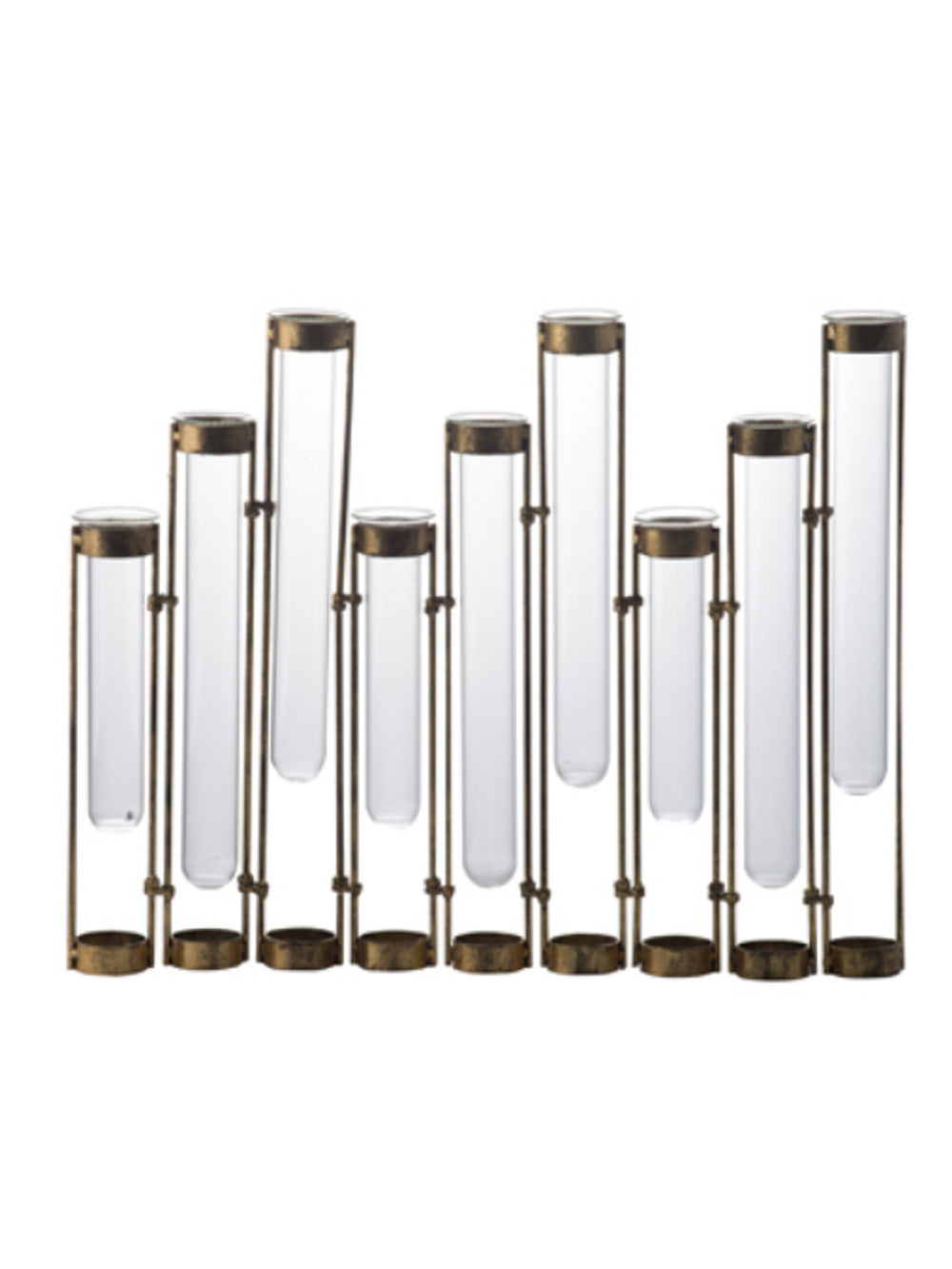 Angie Staggered Glass Vial Vase
