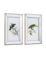 Bird Artwork w/Mirror Frame