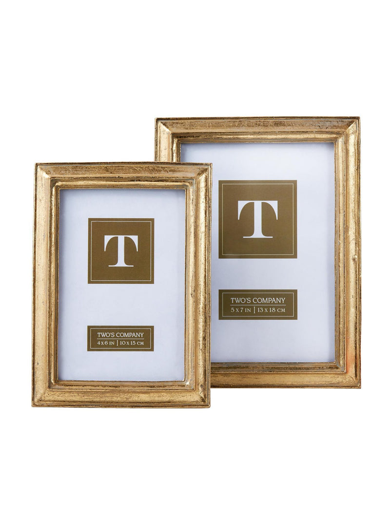 Gold Leaf Photo Frame | 5x7