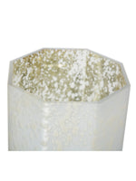 White Octagonal Candle Holder