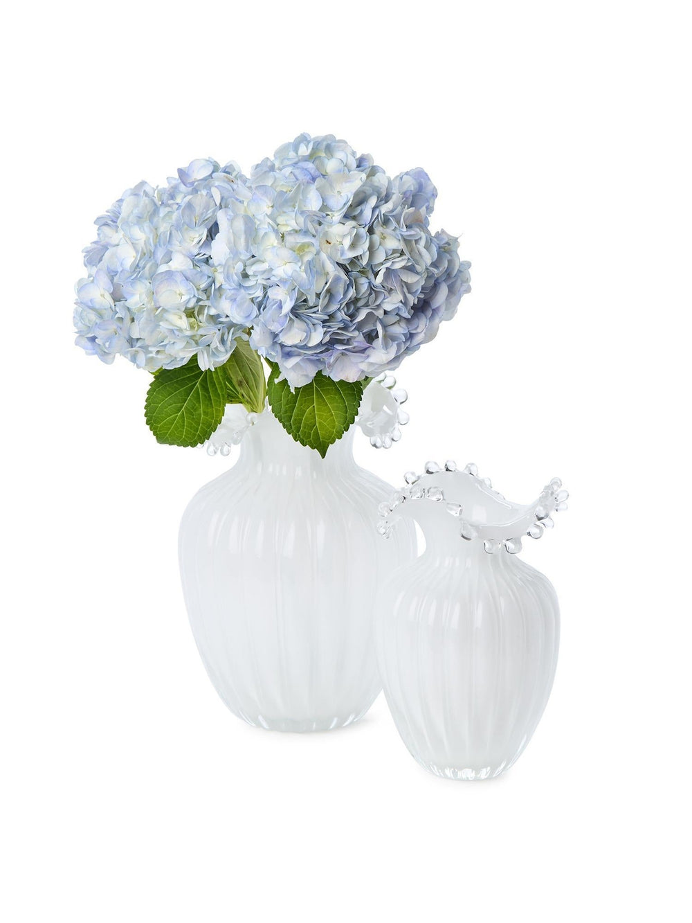 Glass Pearl White Vase | Large