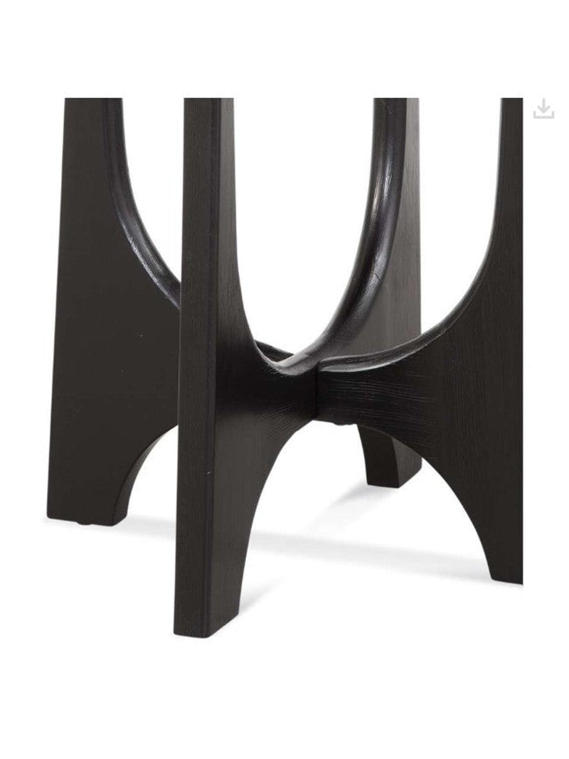 Dunnigan Round End Table | Black