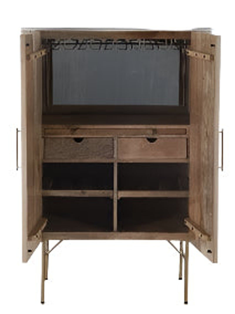 Volos Fluted Bar Cabinet