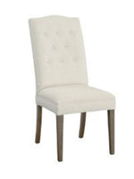 Camel Back Dining Chair w/ Buttons