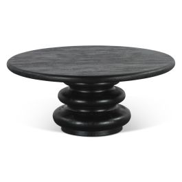 Bilboa 36" Coffee Table in Distressed Black