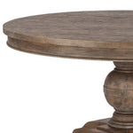 Colonial Plantation Round Dining Table | Weathered Teak | 42"