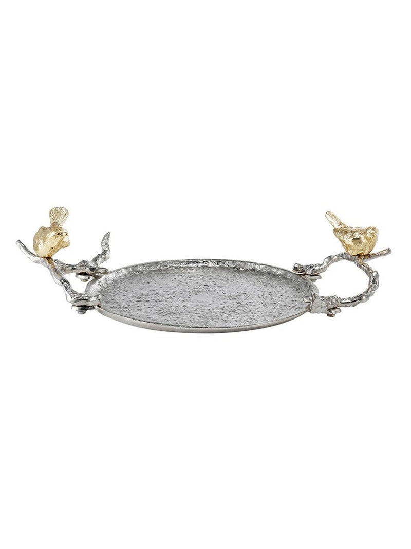 Alana Tray w/Birds on Handles 14”