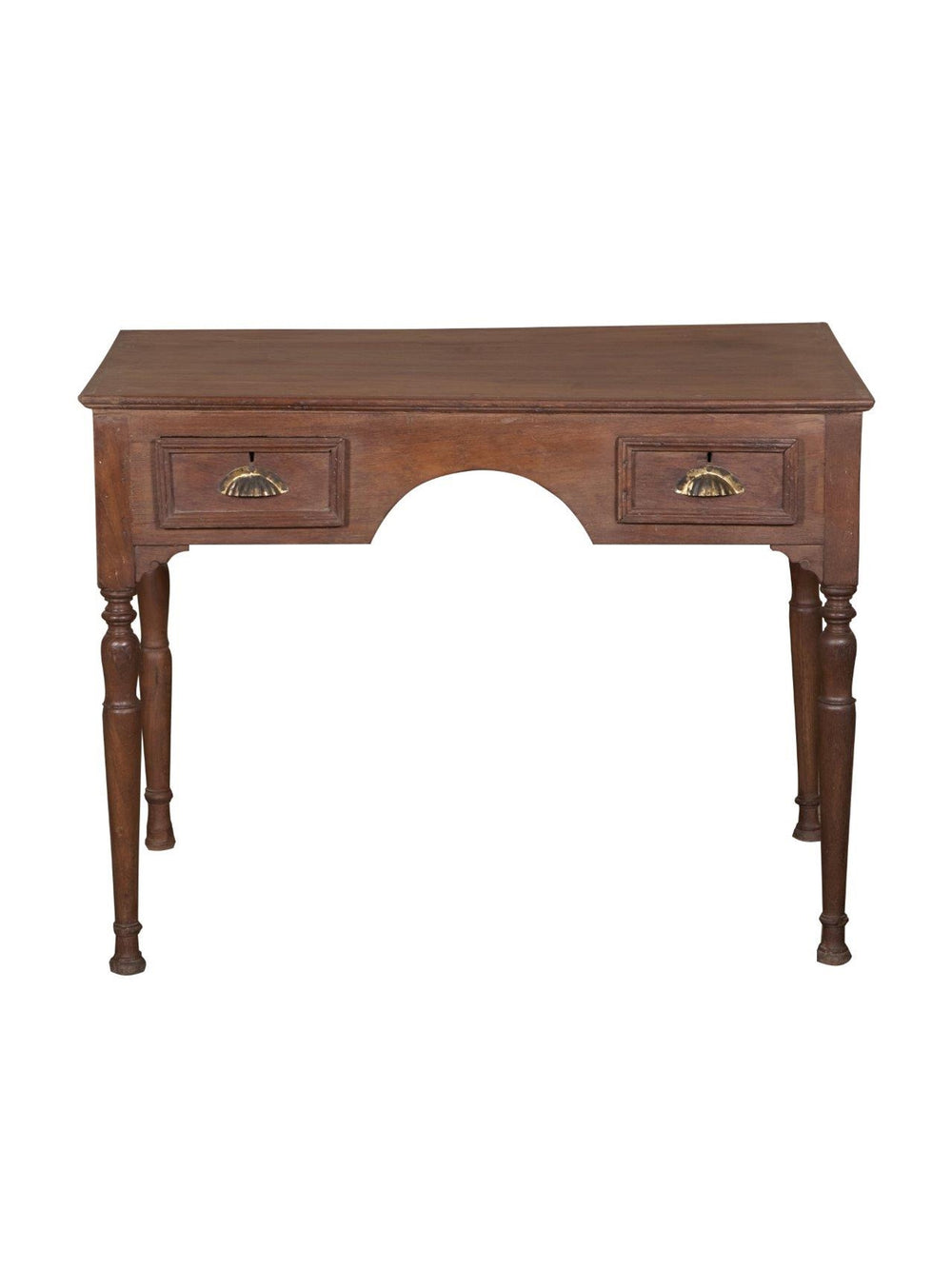 Center Curved Wood Desk