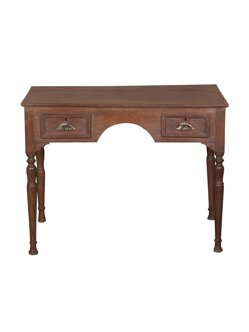 Center Curved Wood Desk