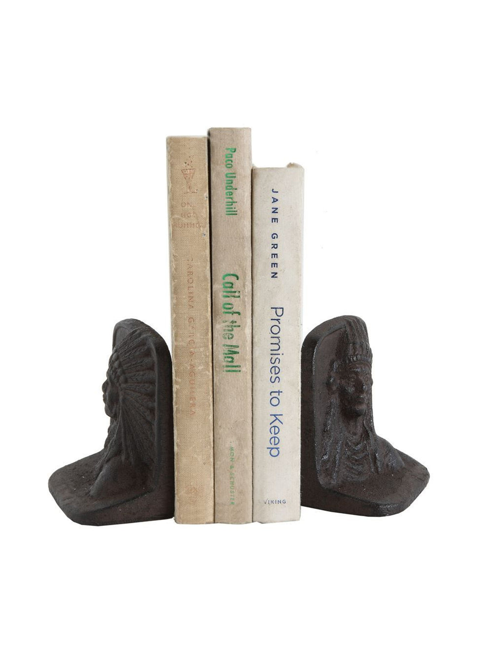 Cast Iron Chief Bookends