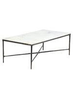Marble and Bronze Coffee Table