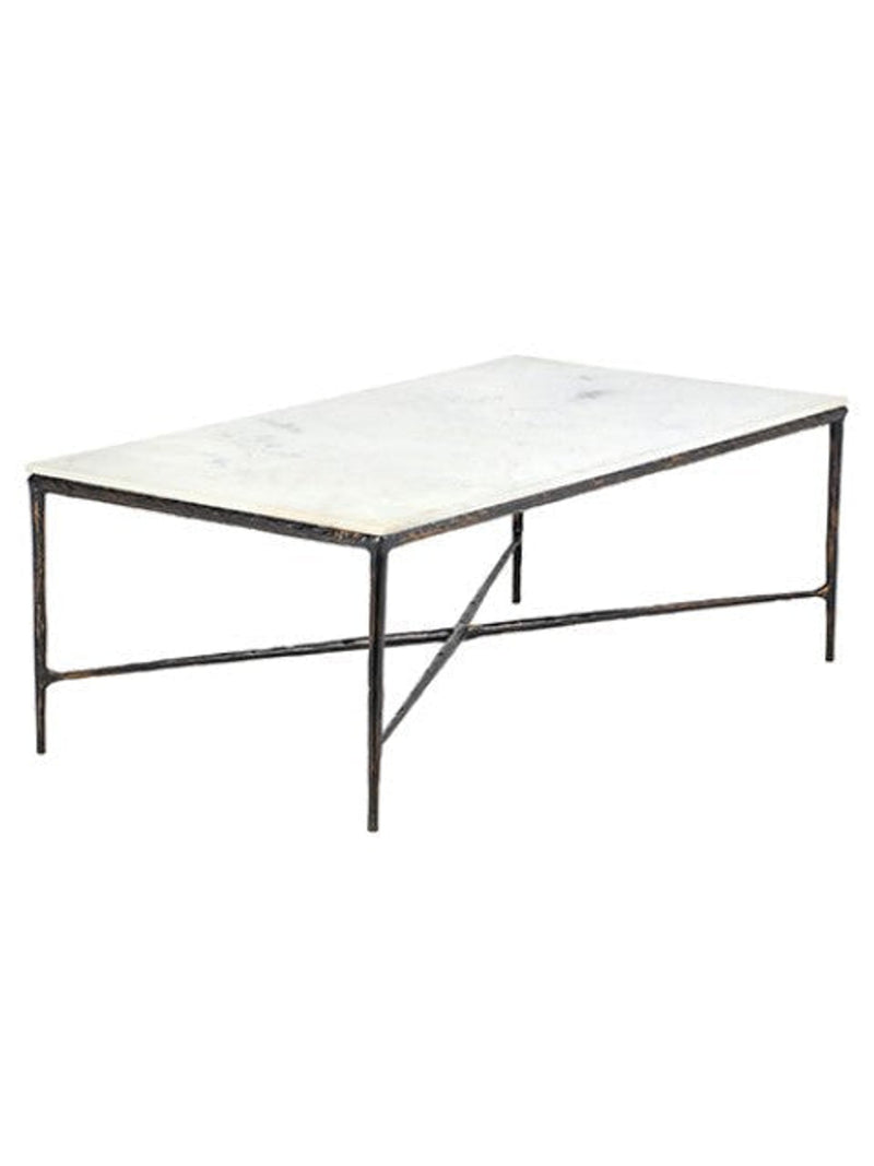 Marble and Bronze Coffee Table