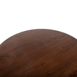 Industrial Modern 40" Round Adjustable Table in Walnut
