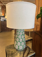 Terracotta Table Lamp | Green & Cement