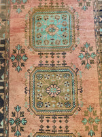 Vintage Turkish Oushak Rug | 5' x 12'3"