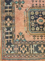 Vintage Turkish Oushak Rug | 5' x 12'3"