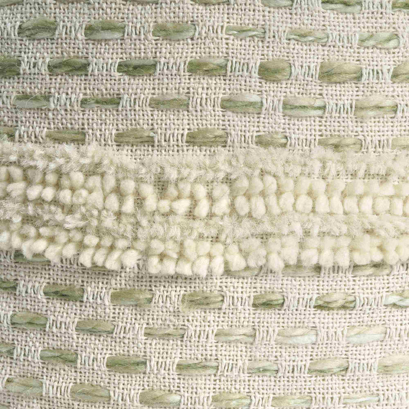 Sage/Ivory Pouf