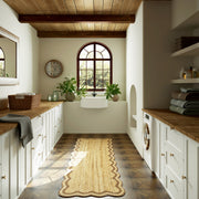 Scalloped Edge Jute Rug