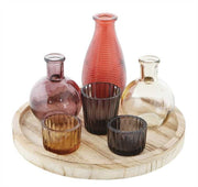 Candle Garden Tray W/Assorted Vases