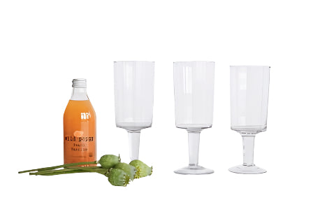 Hand-Blown Stemmed Drinking Glass