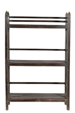 Dark Open Shelf Bookcase