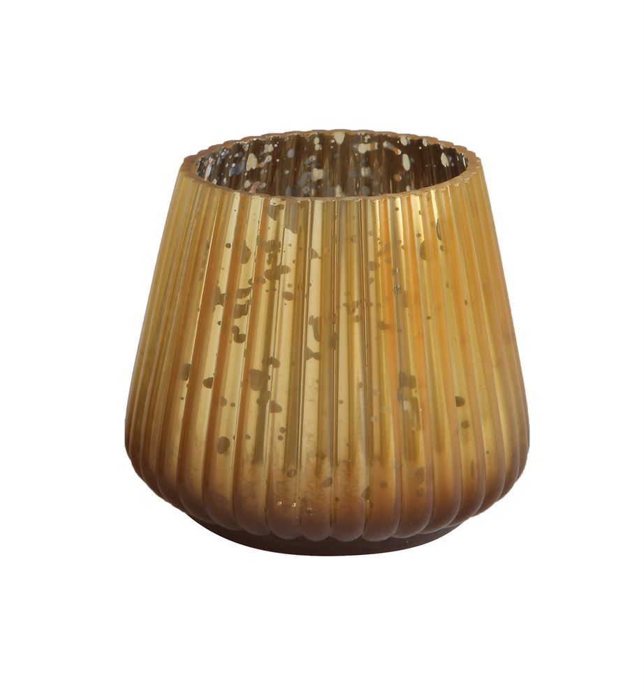 Gold Mercury Glass Tealight Holder