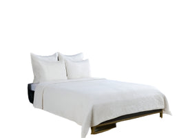 Bari Velvet 4PC King Bedding-Cloud