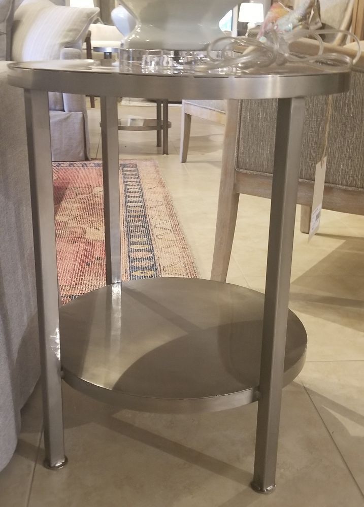 Paxton End Table | Nickel