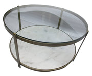 Chloe Iron Coffee Table | White