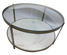Chloe Iron Coffee Table | White