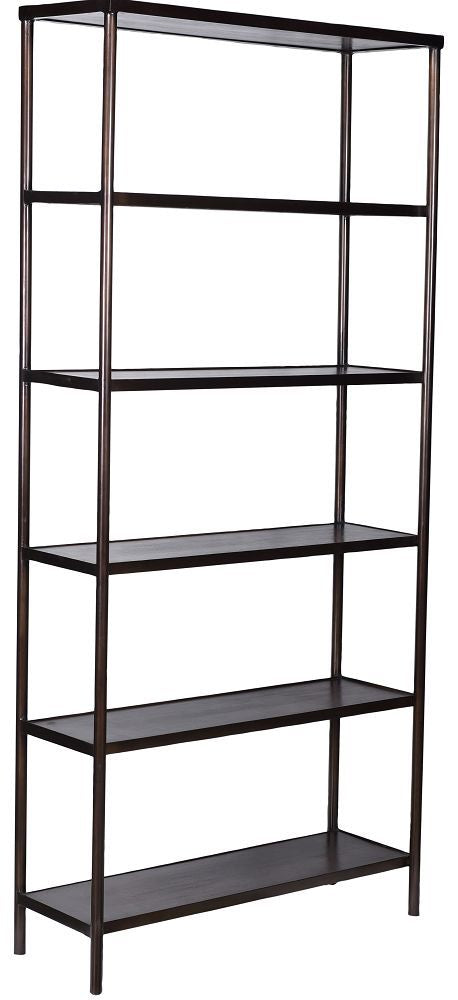 Zane 5 Shelf Bookcase BRZ