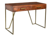 Meredith Desk | Walnut & Brass