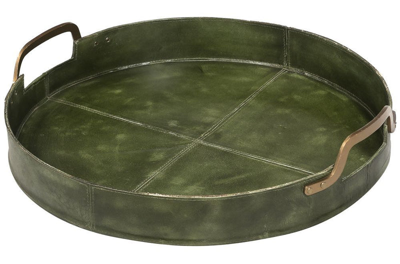 Tinsley Leather Server | Green
