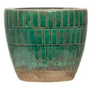 Terracotta Tiled Planter | Green