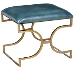 Jordan Blue Leather Stool