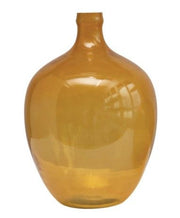 Round Mustard Glass Bottle