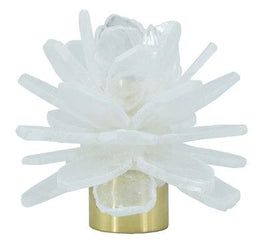 Flower Selenite Stone Candle Holder