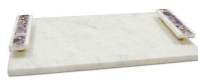 Marble & Amethyst Tray