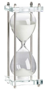 Hourglass White Sand w/Stand