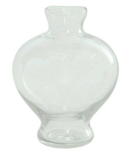 Glass Footed Vase | Clear
