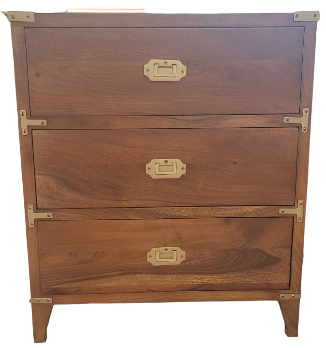 Ashling II Campaign Chest | Walnut | Brass