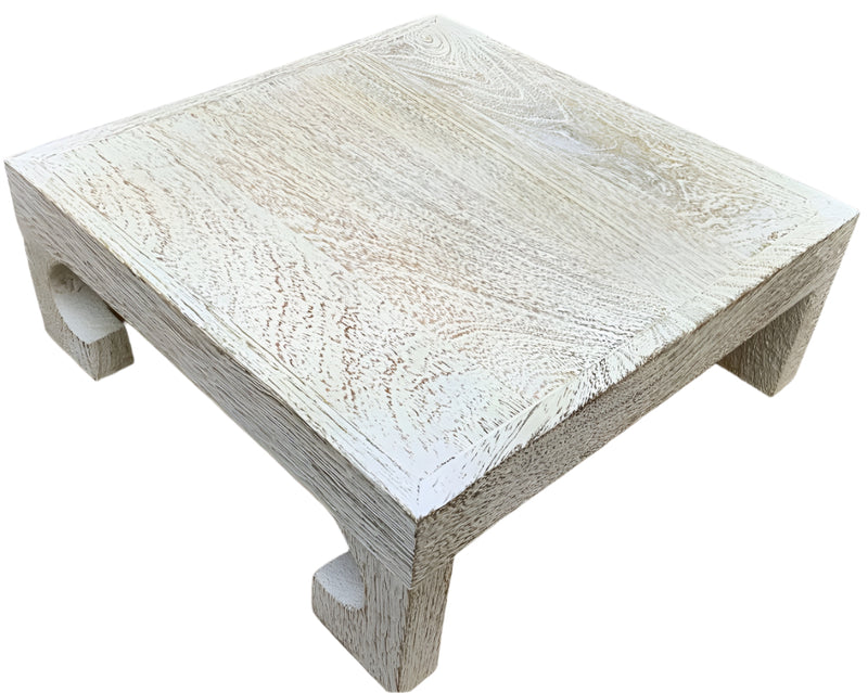 Aki Asian Style Stand | White 12"