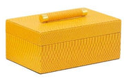 SM Orinoco Decorative Box | Orange Croco Texture