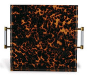 Tortoise Lucite Tray