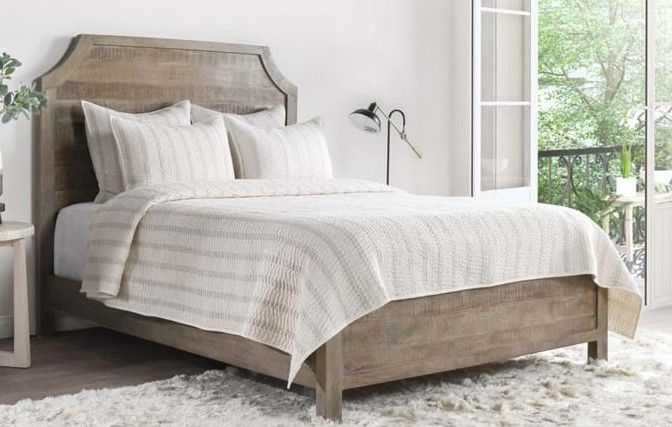 Abram Queen Quilt Set | Eggshell