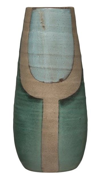 Hand-Painted Terracotta Vase