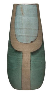 Hand-Painted Terracotta Vase