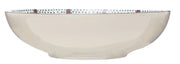 Hand-Painted Stoneware Serving Bowl w/Pattern